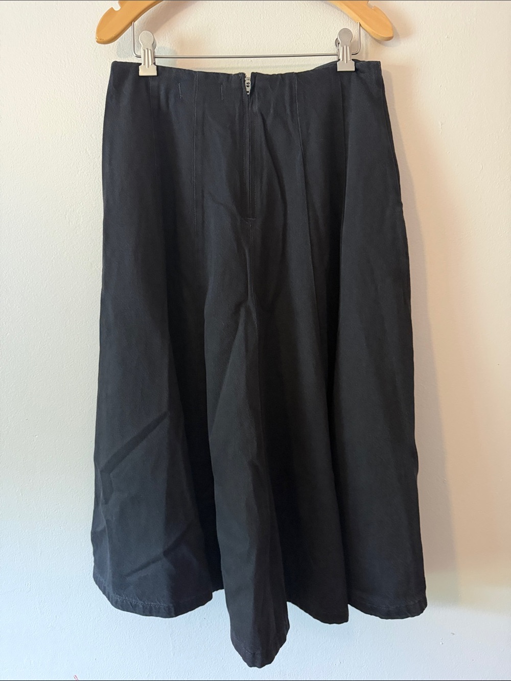 Madewell Airy Denim Circle Skirt in Hanne Wash Size 27 - Picture 6 of 8